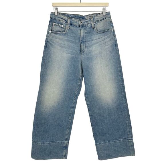 AG Adriano Goldschmied Jeans Women's 31 Etta High Waist Wide Leg Crop Rave Boho - Picture 1 of 15